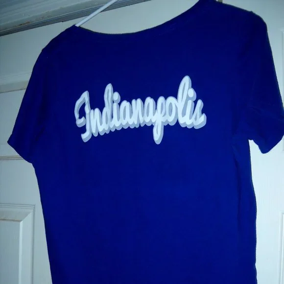 Indianapolis Colts TEAM APPAREL NFL T Shirt Womens Size L "LIKE NEW" - Picture 3 of 4
